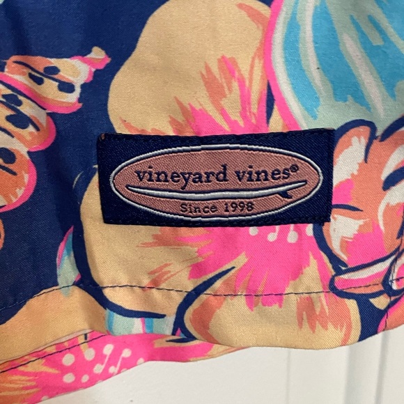 Vineyard Vines Tropical Floral Mens Swim Shorts Large - Picture 4 of 5